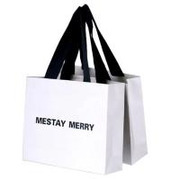 Sacs de magasinage en papier kraft blanc jetable recyclable pour vêtements