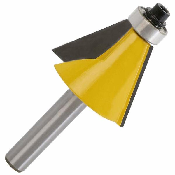 Carbide Chamfer Router Bit Set 1/4 Inch Shank for Woodworking