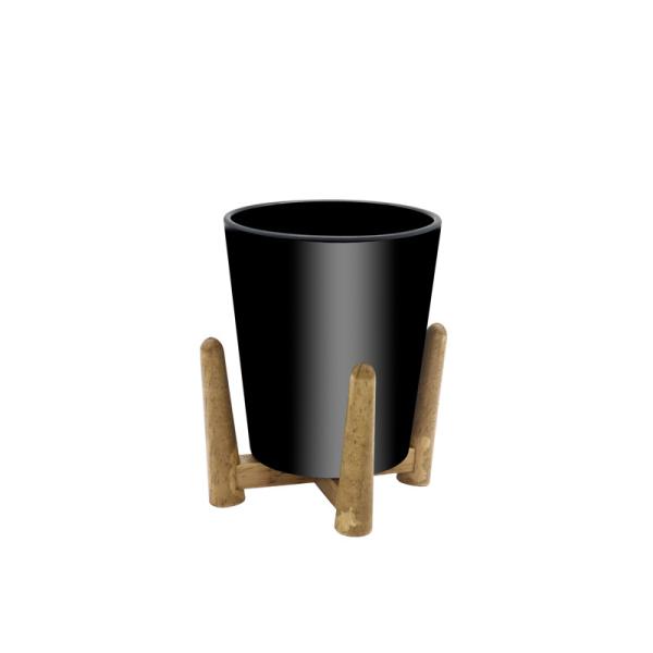 Retro Rubber wooden plant stand -Hight quality wooden planter
