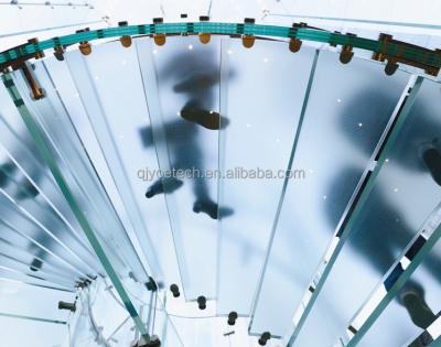 Customized Color Anti-Slip Frost Acid Etched Glass for Staircase and Floor Decoration