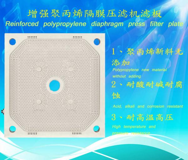 1000x1000mm Membrane Filter Press Plates for Filter Press Spare Parts