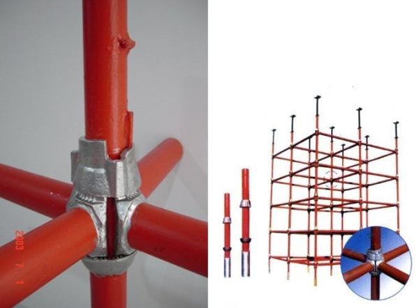 Powder Coated Low maintenance Versatile Cup Lock Scaffolding