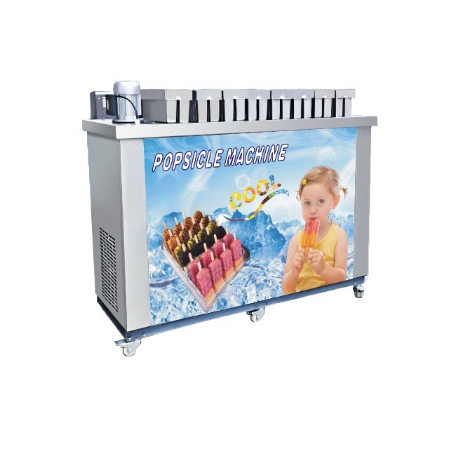 18000 Pcs/day Stainless Steel Commercial Ice Popsicle Making Machine With 6 Molds