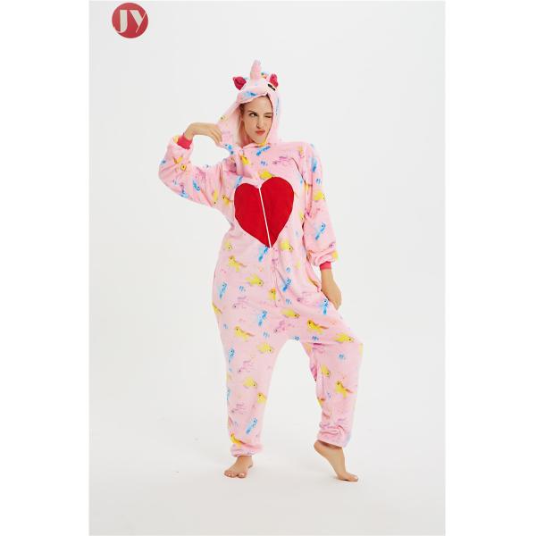 Unisex Kigurumi Onesie Adult Unicorn Pajamas Women Logo Added Embroidered