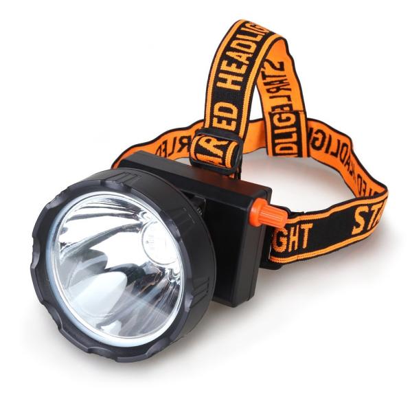 Waterproof IP68 Rechargeable LED Miner Headlamp , 8W Coal Miners Headlamp