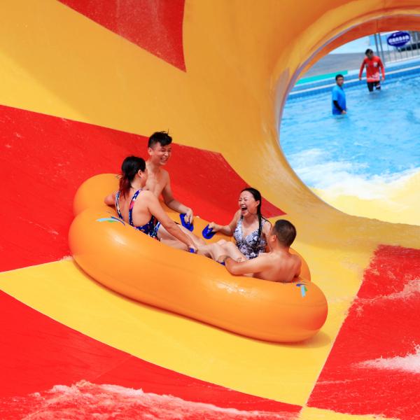 Huge Tornado Water Fiberglass Slides For Pools Vison Waterparks Equipment