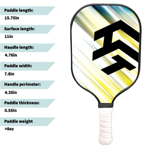 Order 16mm Glass Fiber Pickleball Paddle with High Rebound and UsapaPP Honeycomb Core