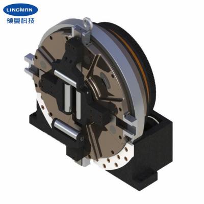 Poder pneumático Chuck Rotary Four Jaw do cortador de tubulação do laser