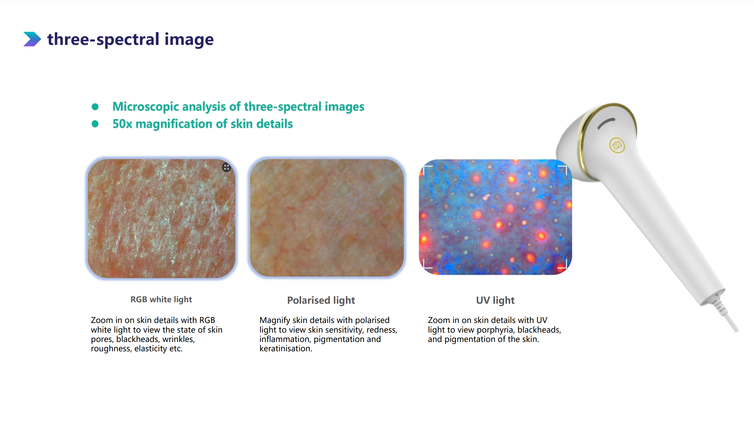 Comparion Price Skin Analyzer Facial Skin Analysis for Sensitivity Problem