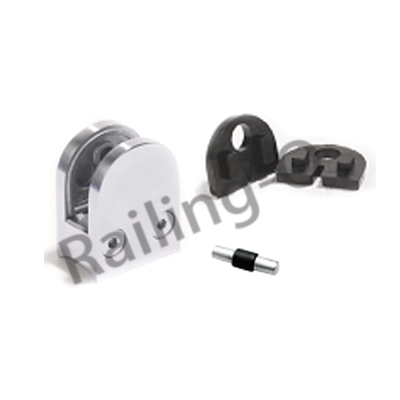 D Shape Glass Holder Bracket 50×40×28mm Satin Mirror Finish