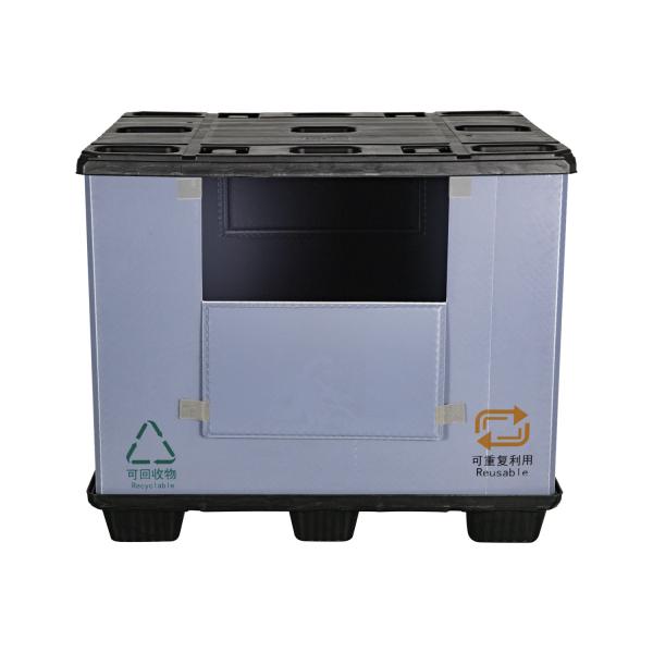1200X1000 plastic big pallet box auto parts foldable plastic pallet box container automotive packaging