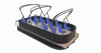 2.3m Largeur LED phares de navigation Pontoon bateau avec des lumières LED