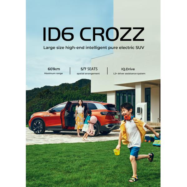 5 Door 7 Seat ID 6 Crozz VW Electric Car Fast Charge 0.5H