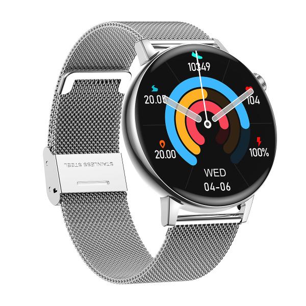 Round Ip68 Water Resistant Smart Watch With 1.44 Inch Full Touch Screen