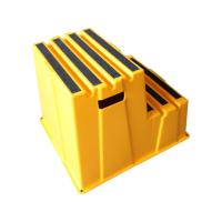 Plastique en deux étapes de HDPE d'échelle d'étape de sécurité élevée facile à se déplacer