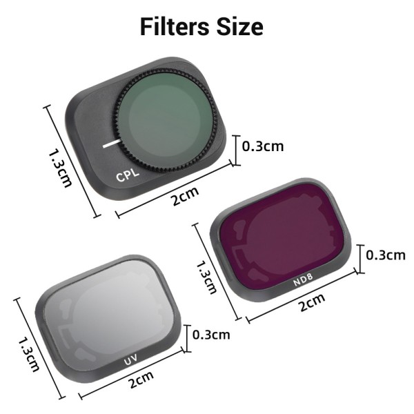 UV CPL ND8 ND16 ND32 ND64 DJI Mini 3 Pro Filters 6 In 1 ND Filter Sets