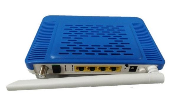 Soc Chipest FTTH ONU 1GE +3FE+WIFI+CATV Ports GPON EPON ONT DC 12V Power