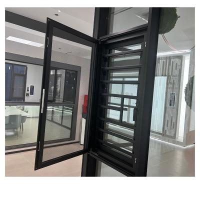 Horizontal Aluminum Doors And Windows With Tempered Clear Glass