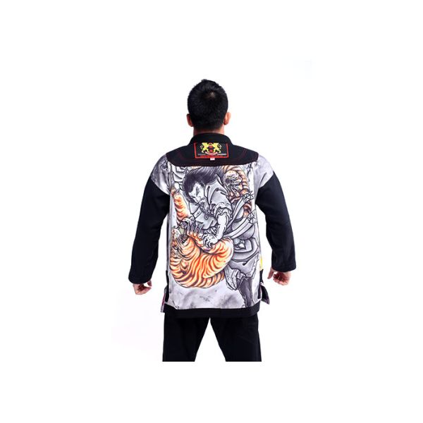 Logo brodé de kimono de Jiu-Jitsu brésilien bleu BJJ GI pour homme