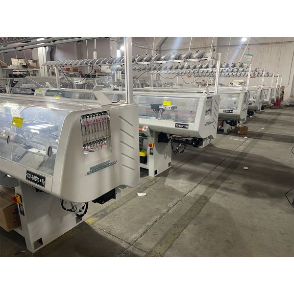 Single system flat collar  knitting machine with automatically alarm
