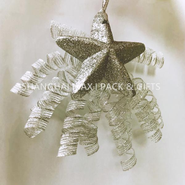 Fancy Present Wrapping Accessories , Christmas Gift Toppers Hanging Decorative Ornamenting