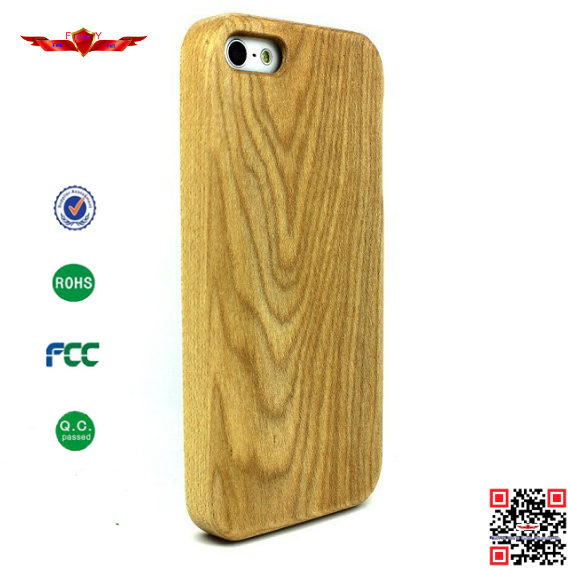 100% Authentic Import Natural Wood Cover Case For Iphone 5 5S High Quality With Gift Box