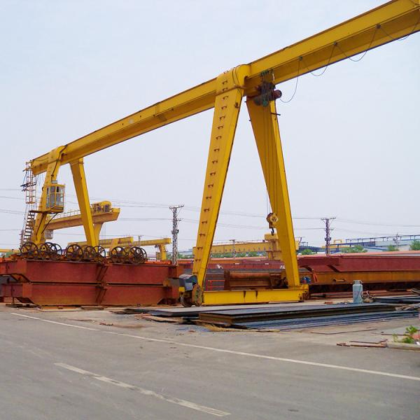 10T Span 32M Outdoor Single Beam Gantry Crane Medium Sized Lifting Equipment