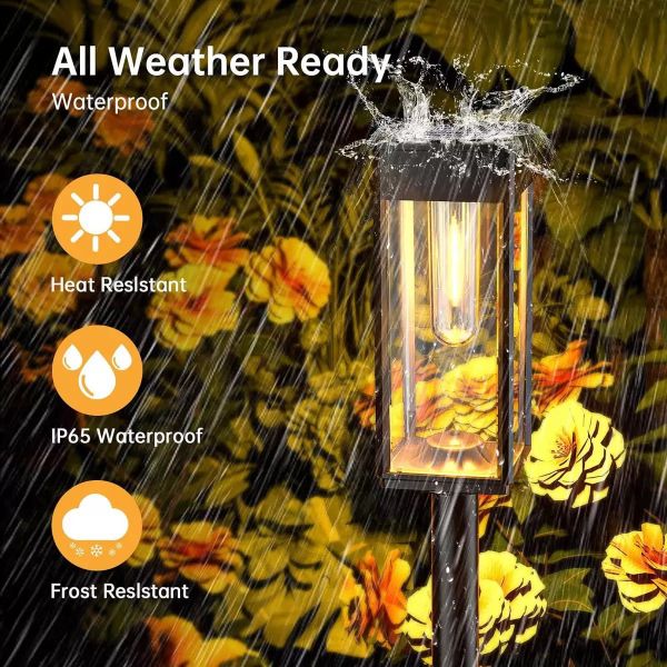 Solar Lawn Light Decoration Garden Hollow Lawn Lamp Outdoor Solar Garden Pathway Waterproof LED Light