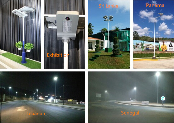 12v 30w Integrated Solar LED Street Light Panel Angle Rotating High Luminance