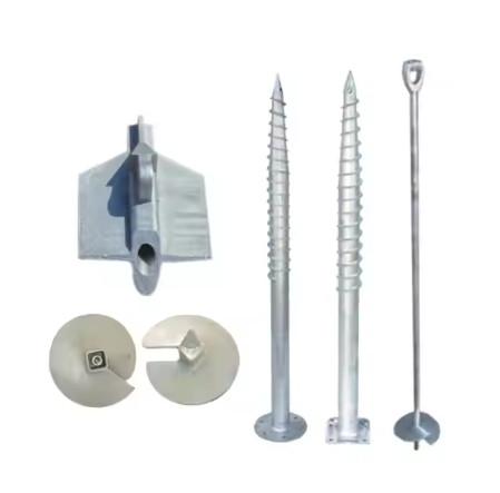 Manufacturers Direct Selling Hot Dipped Galvanized Earth Screw Ground Helical Screw Pile For Solar Mount