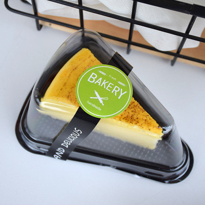 13.2*9.5*6.5cm Takeaway Sandwich Boxes Food Grade Plastic Triangle Cake Packaging