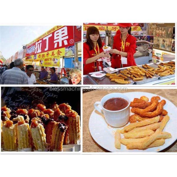 5 molds Stainless steel Churros Machine 1100*600*570mm