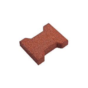 Non Toxic Dog Bone Pavers 200*160mm Interlocking Rubber Pavers Outdoor Red