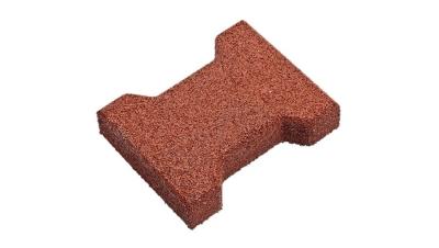Non Toxic Dog Bone Pavers 200*160mm Interlocking Rubber Pavers Outdoor Red