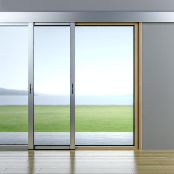 Customizable Aluminum Sliding Door with Glass Options