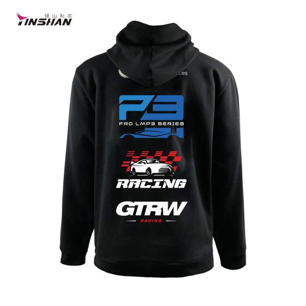 XS-5XL Breathable Custom Artwork Men's Cotton Polyester Jersey Sports Racing Hoodie