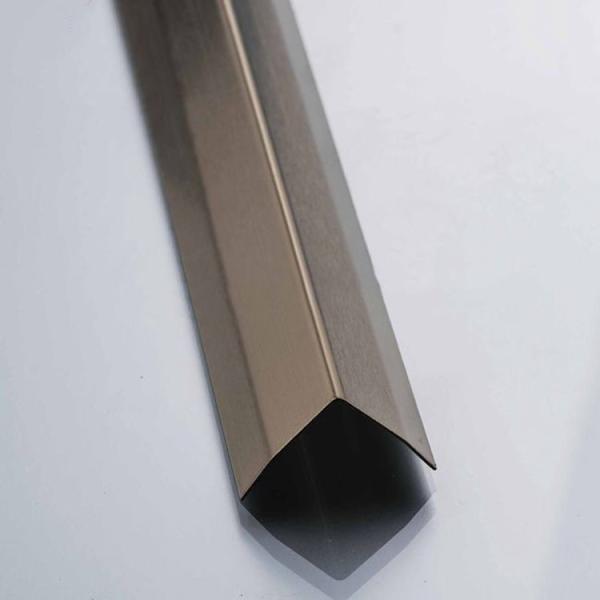 Stainless Steel Black Tile Trim 201 304 316 mirror hairline brushed finish