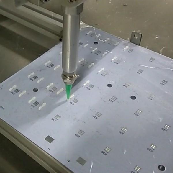 Industrial Silicone Dispensing Equipment 0.4Mpa - 0.6Mpa Adhesive Dispensing System With Round Panel
