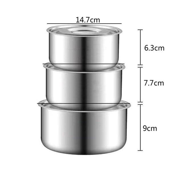 ГОРЯЧАЯ кухня ПРОДАЖИ 3 нержавеющей стали Cookware части бака запаса варя наборы бака