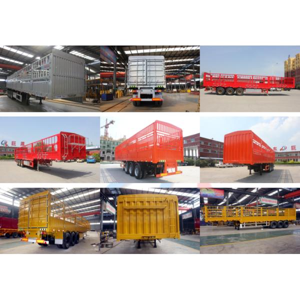 3 Axls 50-80 Tons Fence Cargo Semi Truck Trailers with T700/Q345 Steel Main Beam