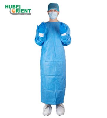 AAMI PB70 Level 3 Knitted Cuffs SSMMS Disposable Surgical Gown FDA Standard