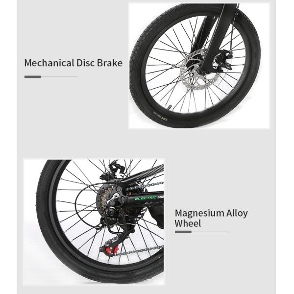 ODM Lightweight Electric Folding Bike Pre Assembled With 3.0 Tires