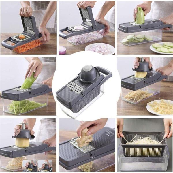 Fruit Vegetable Tools Top Seller Kitchen Accessories 12 in 1 Food Dicer Onion Chopper