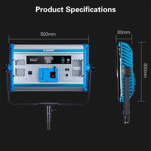 фотография дневного света 240V DMX освещает 100 светов студии ватта регулируемых с 4 дверями амбара лист