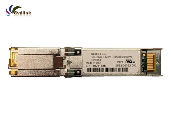 Copper 2.5W SFP+ Fiber Transceiver RJ45 30m 813874-B21 HPE Compatible