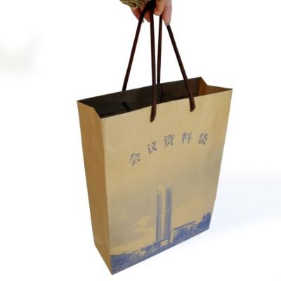 Service d'impression noir de sac de transporteur de papier d'emballage de brun de tirage en couleurs, SGS-COC-007396