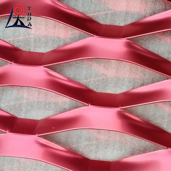 Folha de alumínio Rede de metal expandida Forma de diamante Rede de fio expandível