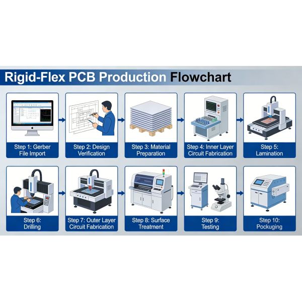 FPC OEM/ODM Service Custom Flexible PCB Polyimide Base Flexible Area + FR4 Rigid Area