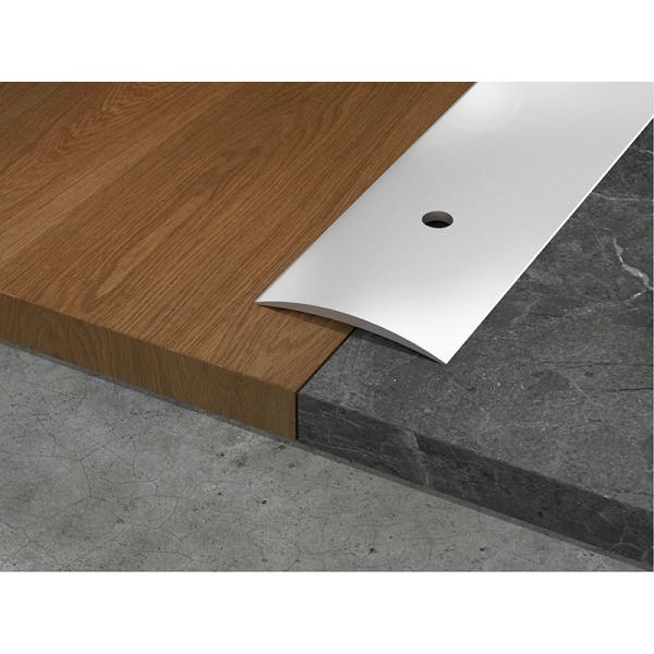 T Shaped Buckles Decorative Aluminium Angle Strip 10mm Floor Curved Cover Strip