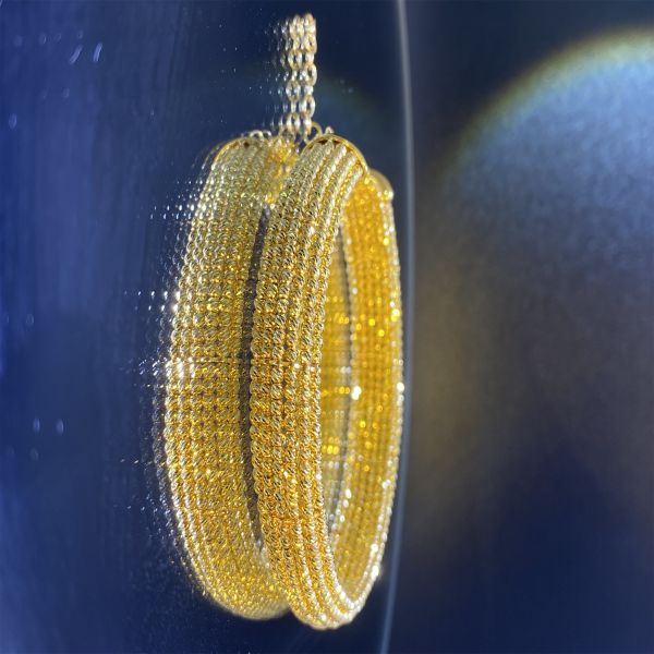 Delicate 18K Gold Plumeria Stud Earrings